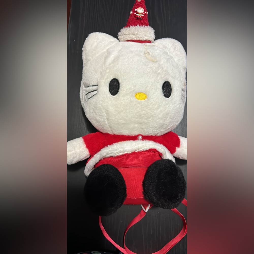 Used Hello kitty Christmas backpack